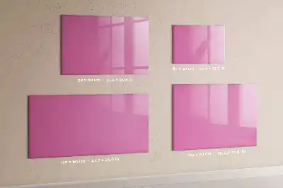 Beschreibbare Magnettafel in Rosa