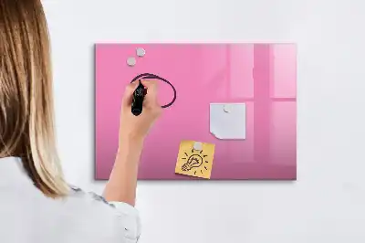 Beschreibbare Magnettafel in Rosa