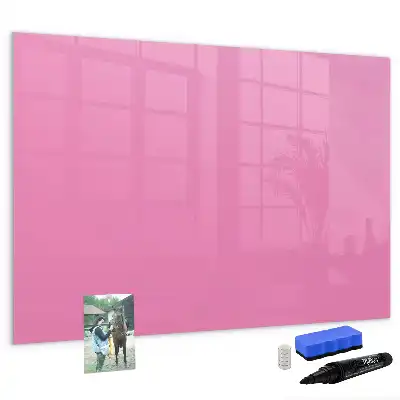 Beschreibbare Magnettafel in Rosa
