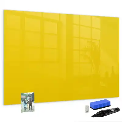 Schreib-Magnettafel in Hellgelb