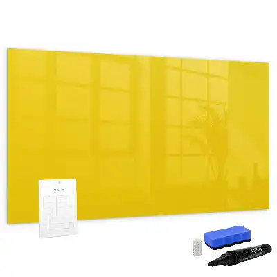 Schreib-Magnettafel in Hellgelb