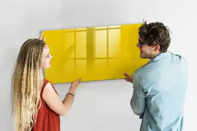 Schreib-Magnettafel in Hellgelb
