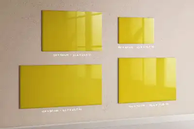 Schreib-Magnettafel in Hellgelb