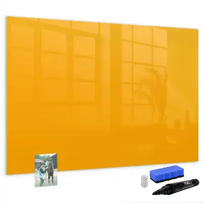 Beschreibbare Magnettafel in Goldgelb