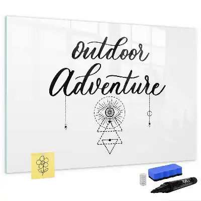 Beschreibbare Magnettafel für Outdoor-Abenteuer