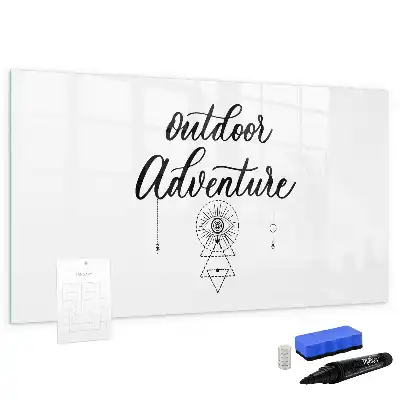 Beschreibbare Magnettafel für Outdoor-Abenteuer