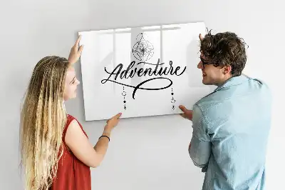 Schreib-Magnettafel mit Abenteuer-Motiv