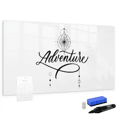 Schreib-Magnettafel mit Abenteuer-Motiv