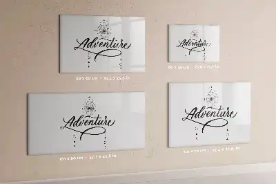 Schreib-Magnettafel mit Abenteuer-Motiv