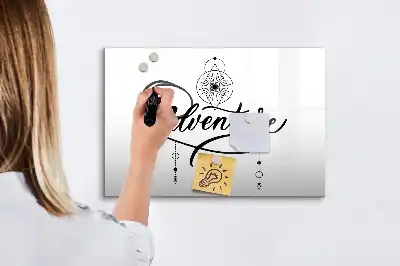 Schreib-Magnettafel mit Abenteuer-Motiv