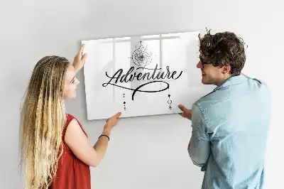 Schreib-Magnettafel mit Abenteuer-Motiv