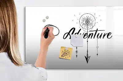 Beschreibbare Magnettafel Abenteuer