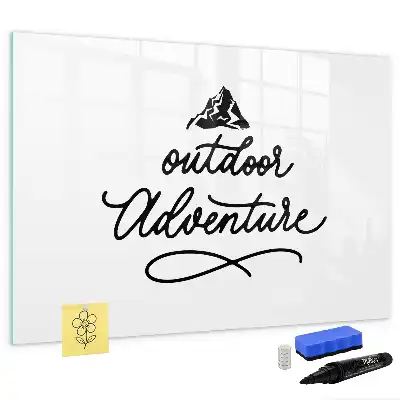 Beschreibbare Magnettafel für Outdoor-Abenteuer