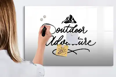 Beschreibbare Magnettafel für Outdoor-Abenteuer