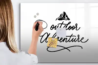 Beschreibbare Magnettafel für Outdoor-Abenteuer