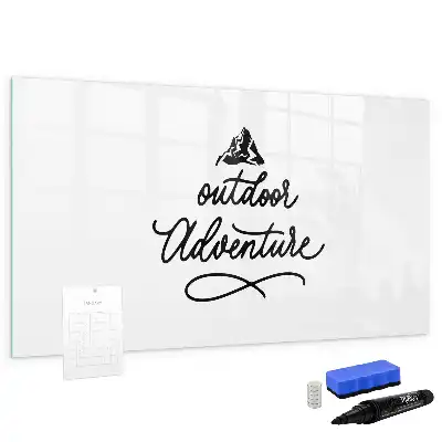 Beschreibbare Magnettafel für Outdoor-Abenteuer