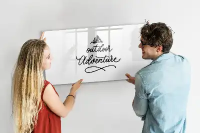 Beschreibbare Magnettafel für Outdoor-Abenteuer