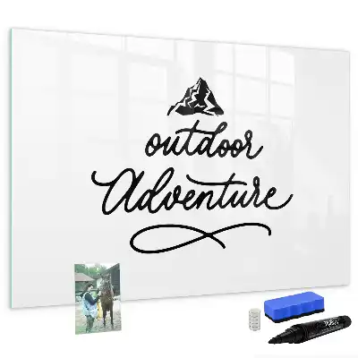 Beschreibbare Magnettafel für Outdoor-Abenteuer