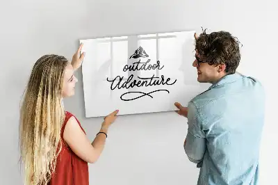 Beschreibbare Magnettafel für Outdoor-Abenteuer