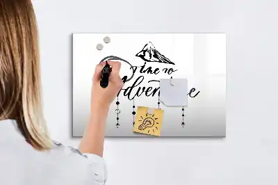 Magnetische Schreibtafel Motiv Abenteuer