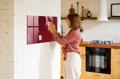 Magnettafel weinrote Farbe