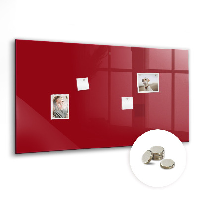 Magnettafel rote Farbe