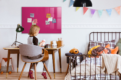 Magnettafel Kräftige rosa Farbe