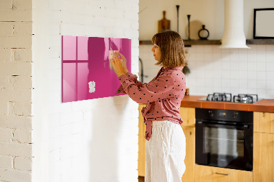 Magnettafel Kräftige rosa Farbe