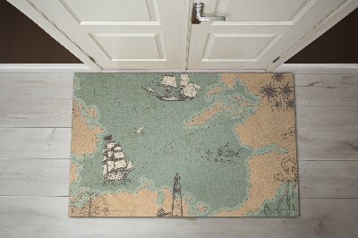 Fußmatte bedrucken Alte Karte