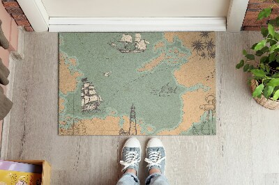 Fußmatte bedrucken Alte Karte