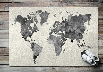 Fußmatte bedrucken Weltkarte