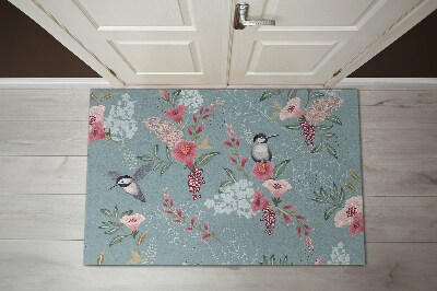 Fussmatte innen Vögel Blumen