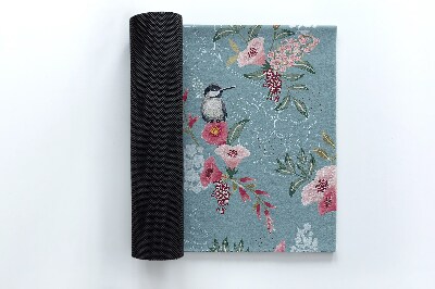 Fussmatte innen Vögel Blumen