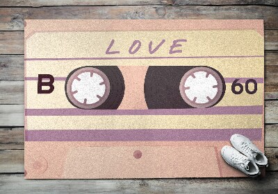 Türvorleger Retro Love Cassette