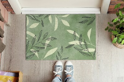 Fussmatte innen Aquarellblätter