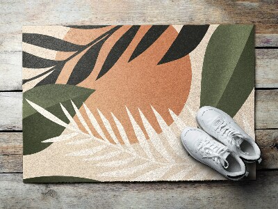 Fußmatte haustür Tropische Abstraktion