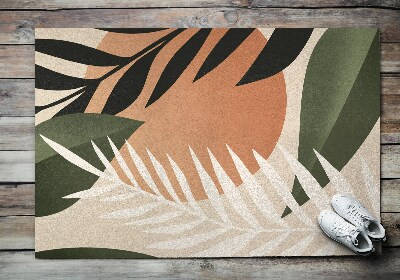 Fußmatte haustür Tropische Abstraktion