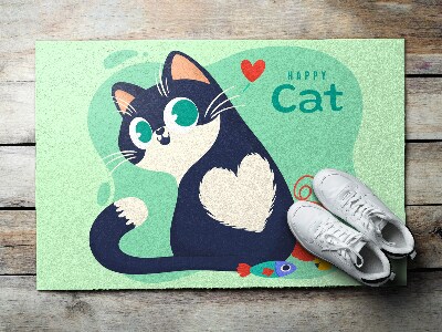 Fussmatte innen Katze