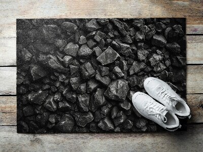 Fußmatte Schwarze Steine