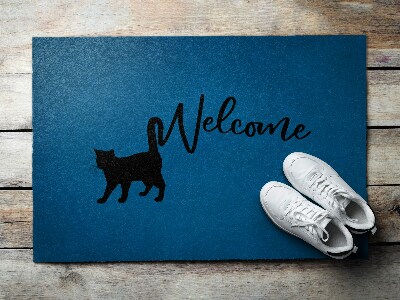 Fußmatte Welcome Katze