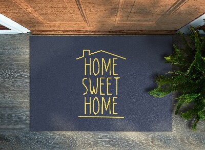 Fussmatte innen Home sweet home Hausbeschrift