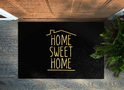 Fussmatte innen Home sweet home Einfache Inschrift