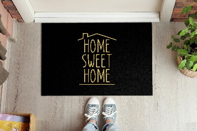 Fussmatte innen Home sweet home Einfache Inschrift