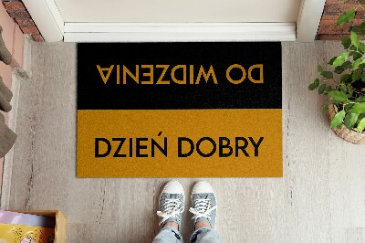 Fussmatte innen Dzień dobry Do widzenia