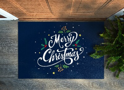 Fußmatte Merry Christmas Dunkler Hintergrund
