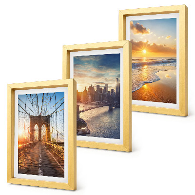 Bilderwand Brücken und Sonnenuntergänge in der Stadtlandschaft
