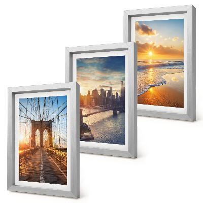 Bilderwand Brücken und Sonnenuntergänge in der Stadtlandschaft