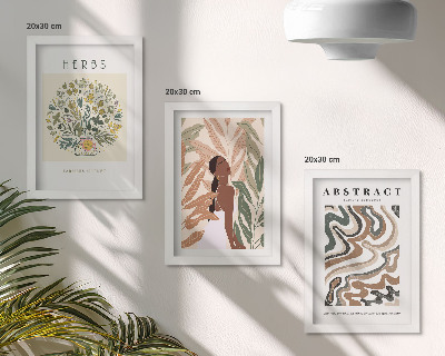 Bilderwand Boho-Ästhetik, minimalistische Pastellposter