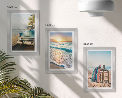 Fotowand Miami-Urlaub: Sonnenuntergang über dem Meer