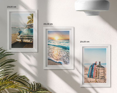 Fotowand Miami-Urlaub: Sonnenuntergang über dem Meer